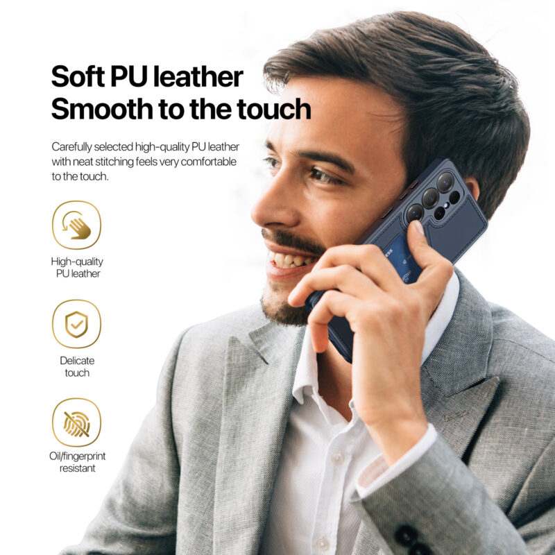 Blue_11 MagSafe® Compatible Cosmic Blue - 3-in-1 Wallet & Stand Case for Samsung Galaxy