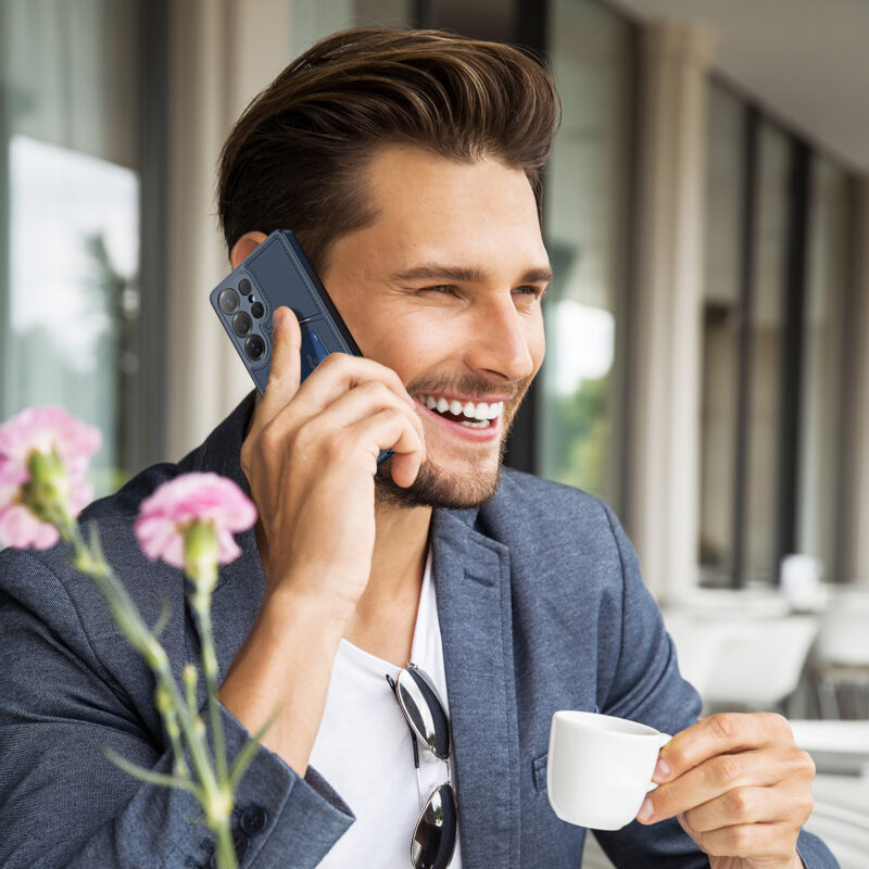 Blue_17 MagSafe® Compatible Cosmic Blue - 3-in-1 Wallet & Stand Case for Samsung Galaxy