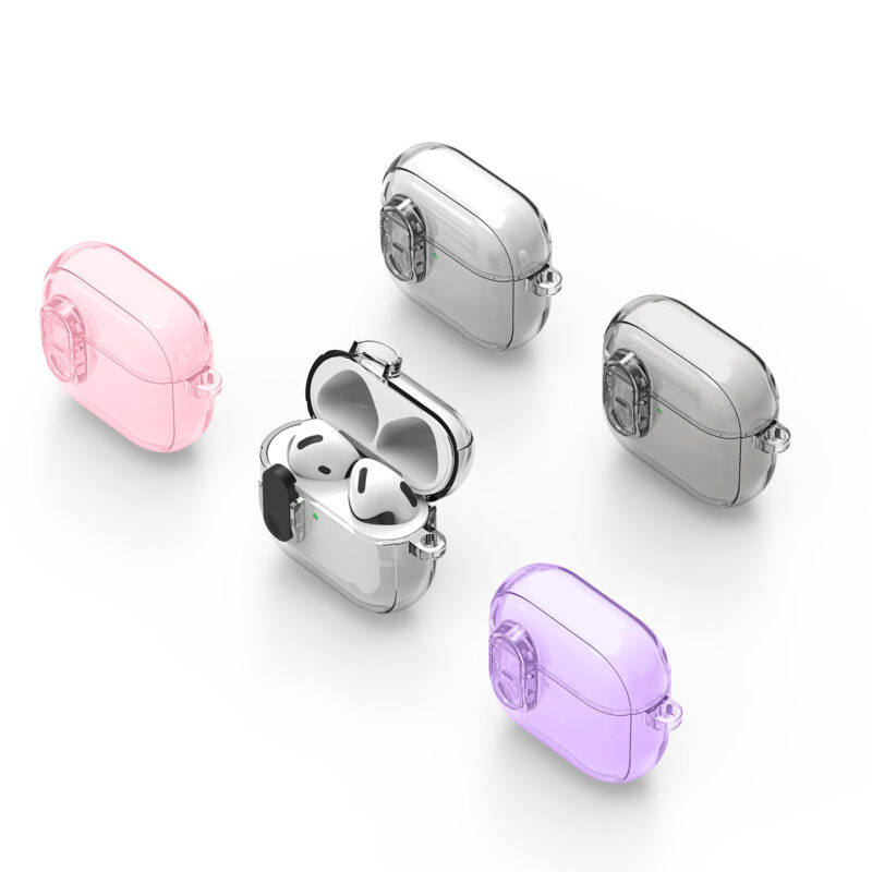 Clear_03 AirPods Case with Keychain -Clear