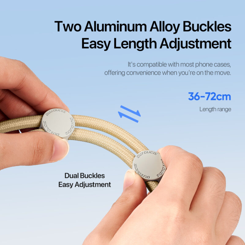 Glaze-Yellow_06 Cross-body Phone Lanyard-Glaze Yellow