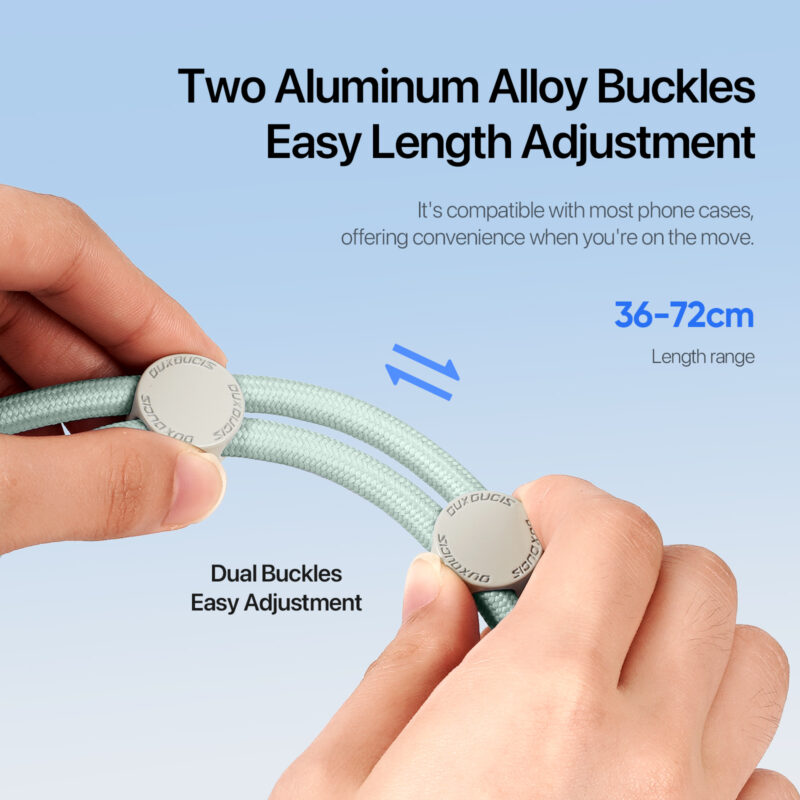 Light-Green_06 Cross-body Phone Lanyard-Light Green