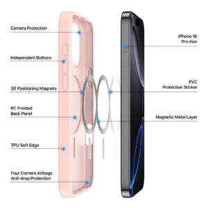 Light-Pink_05 MagSafe® Compatible Blush Nova Case for iPhone Series — No Stand, All Protection