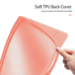 Pink (12) Magnetic Smart Folio Case for Samsung Galaxy Tab with S Pen Holder(Pink)