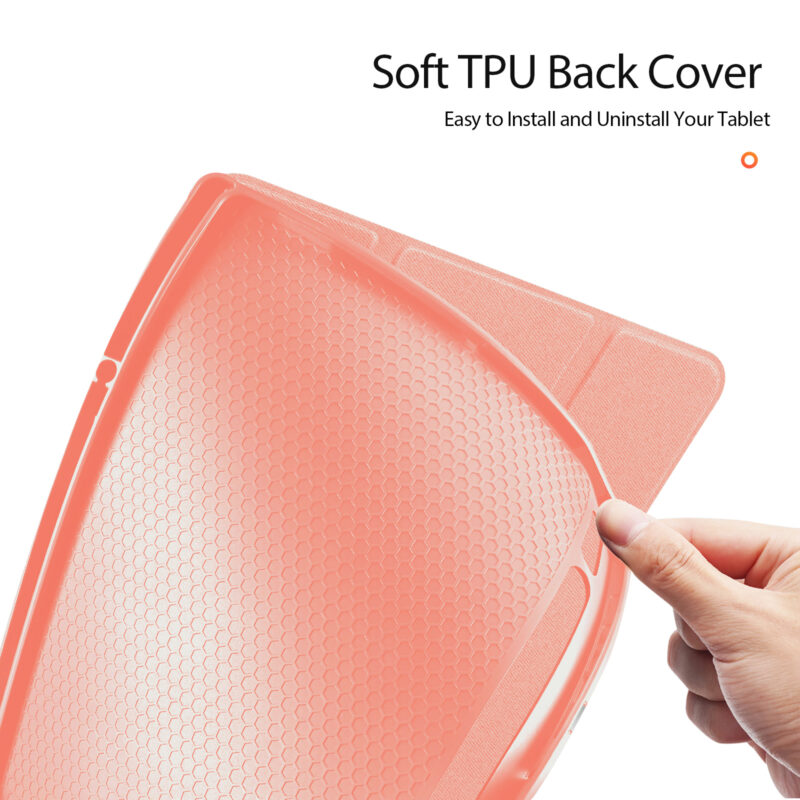 Pink (12) Magnetic Smart Folio Case for Samsung Galaxy Tab with S Pen Holder(Pink)