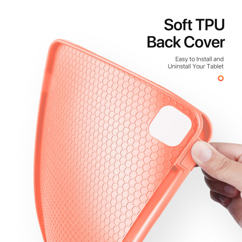 Pink (12) Magnetic Smart Cover for iPad with Pencil Storage(Pink)