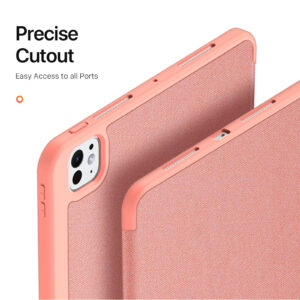 Pink (6) Magnetic Smart Cover for iPad with Pencil Storage(Pink)