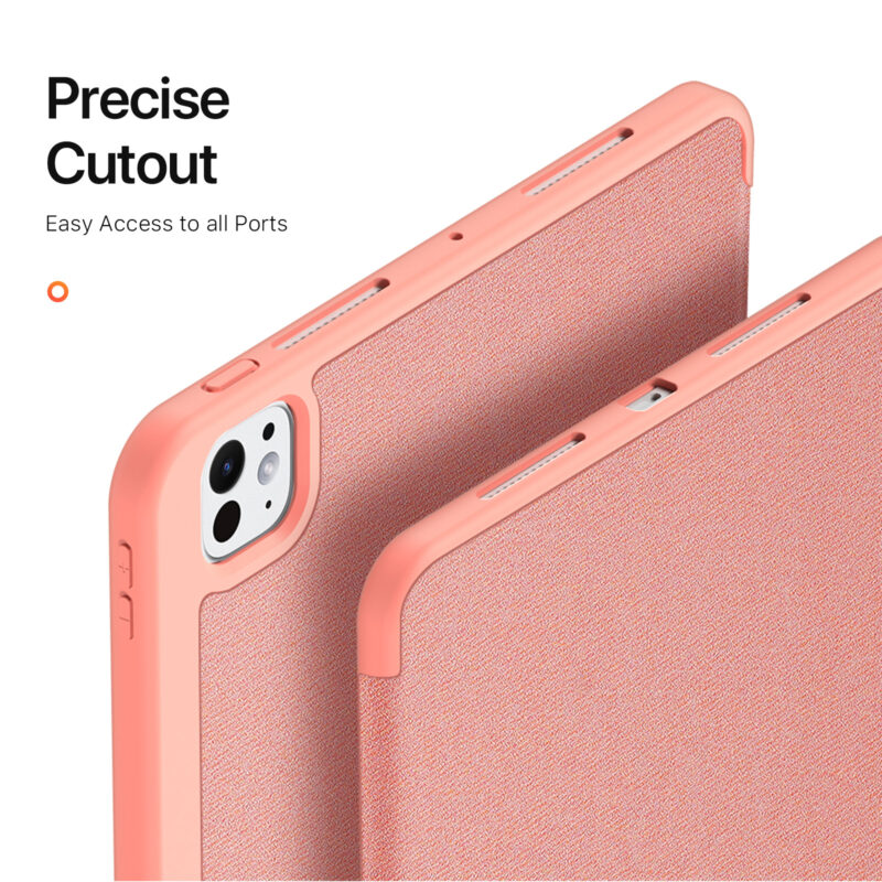 Pink (6) Magnetic Smart Cover for iPad with Pencil Storage(Pink)