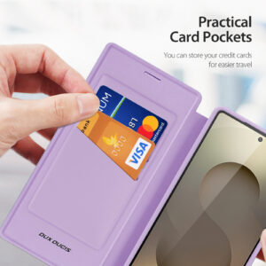 Purple-Pink-Worded_11 MagSafe® Compatible Amethyst Blush 3-in-1 Wallet No Ring Stand Case for Samsung Galaxy