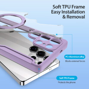 Purple-Pink-Worded_13 MagSafe® Compatible Amethyst Blush 3-in-1 Wallet Case for Samsung Galaxy