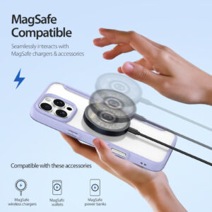 Purple-Worded_04 MagSafe® Compatible Velvet Purple Premium 3-in-1 Wallet Case for iPhone 17 Pro Max