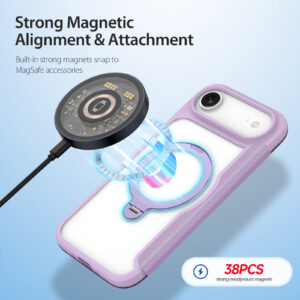 Purple-Worded_06 MagSafe® Compatible Velvet Purple Ultimate 3-in-1 Case for iPhone 17 Air