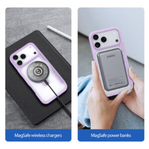 Purple-Worded_07 MagSafe® Compatible Velvet Purple Ultimate 3-in-1 Case for iPhone 17 Pro Max