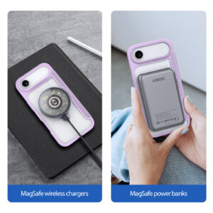 Purple-Worded_07 MagSafe® Compatible Velvet Purple Ultimate 3-in-1 Case for iPhone 17 Air