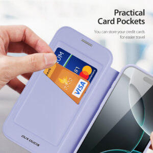 Purple-Worded_09 MagSafe® Compatible Velvet Purple Premium 3-in-1 Wallet Case for iPhone 17 Pro Max