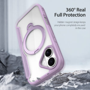 Purple-Worded_14 MagSafe® Compatible Velvet Purple Ultimate 3-in-1 Case for iPhone 17