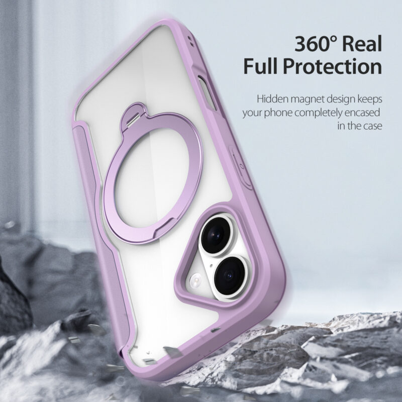 Purple-Worded_14 MagSafe® Compatible Velvet Purple Ultimate 3-in-1 Case for iPhone 17