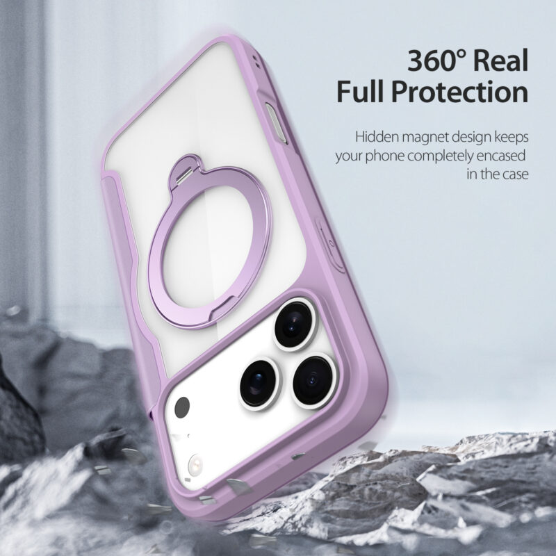 Purple-Worded_14 MagSafe® Compatible Velvet Purple Ultimate 3-in-1 Case for iPhone 17 Pro Max