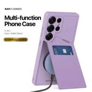 PurplePink_05 MagSafe® Compatible Lilac Rose - 3-in-1 Wallet & Stand Case for Samsung Galaxy