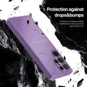 PurplePink_13 MagSafe® Compatible Lilac Rose - 3-in-1 Wallet & Stand Case for Samsung Galaxy