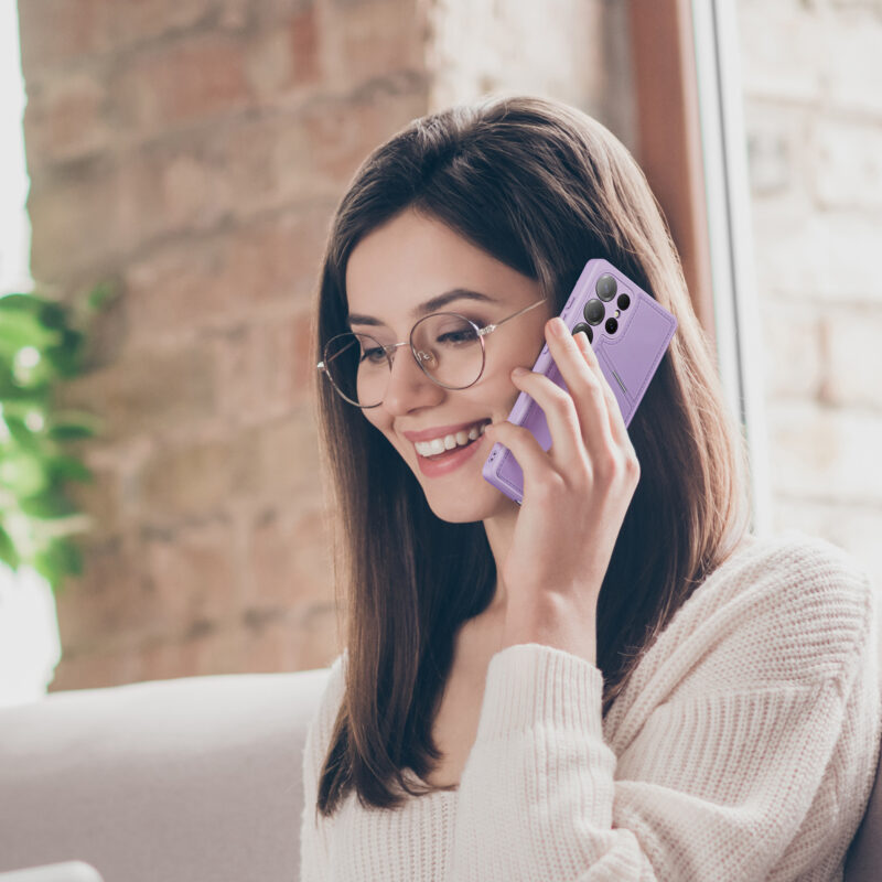 PurplePink_17 MagSafe® Compatible Lilac Rose - 3-in-1 Wallet & Stand Case for Samsung Galaxy