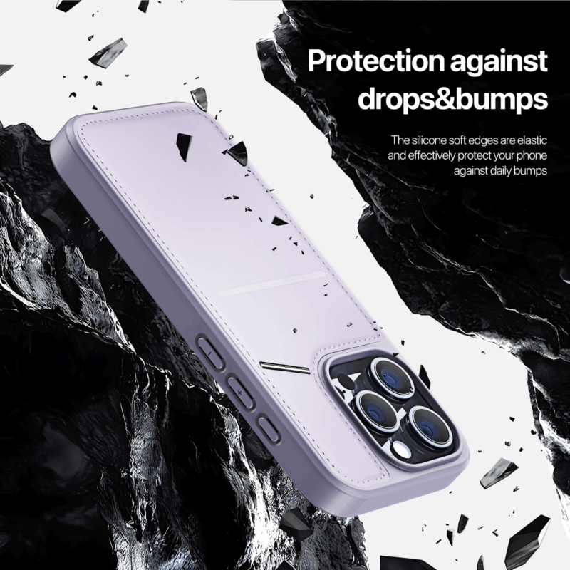 Purple_13 MagSafe® Compatible Royal Purple - 3-in-1 Case with Wallet, Stand & RFID Protection for iPhone