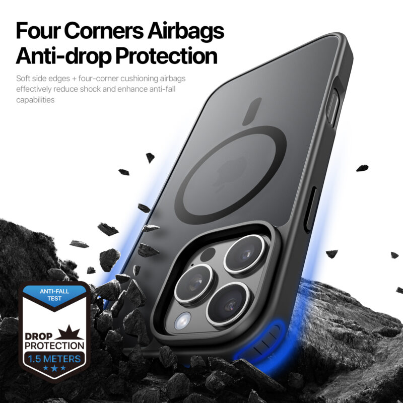 black+_09 MagSafe® Compatible Minimalist Armor Case for iPhone Series — No Stand, All Protection