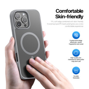 grey_06 MagSafe® Compatible Steel Mist Case for iPhone Series — No Stand, All Protection