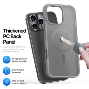 grey_08 MagSafe® Compatible Steel Mist Case for iPhone Series — No Stand, All Protection